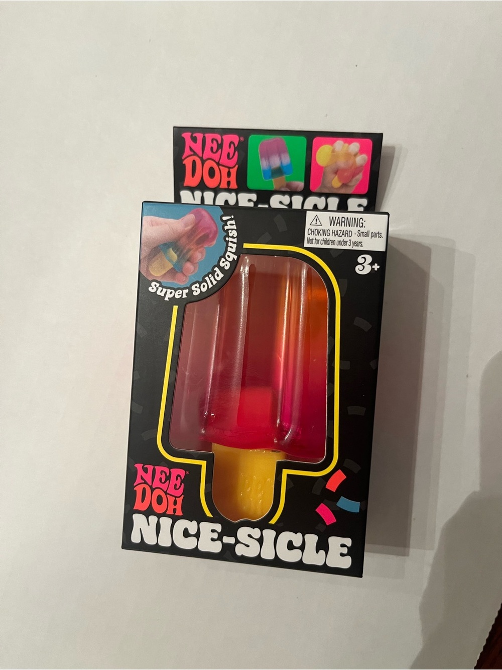 NeeDoh Nice-Sicle Popsicle Squishy Toy - Red, Orange, Yellow